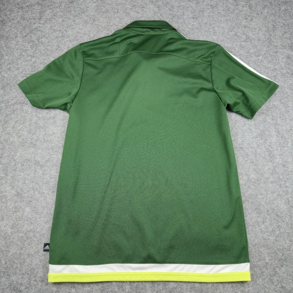 Adidas Football Portland Timbers Jersey Mens M Green Climalite Soccer Polo Shirt